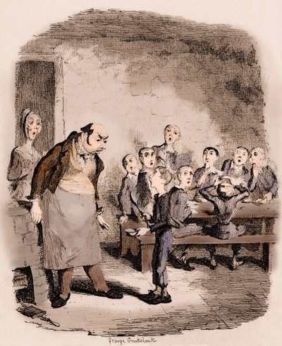 Charles Dickensin Oliver Twistin seikkailut tekijältä George Cruikshank
