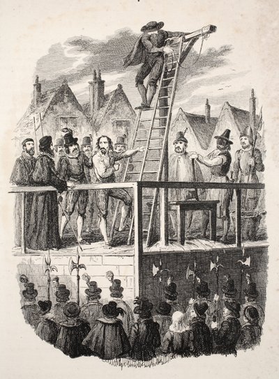 Guy Fawkesin teloitus, pubi. 1841. tekijältä George Cruikshank