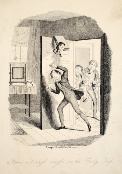Frank Fairlegh kiinni ansassa, Frank Fairlegh tai Scenes From the Life of a Private Pupill, pub. noin 1870 tekijältä George Cruikshank