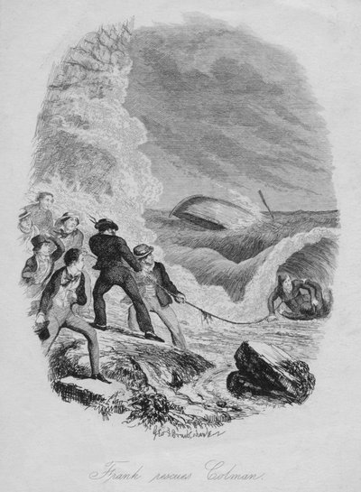 Frank pelastaa Colmanin vuonna 1850. tekijältä George Cruikshank