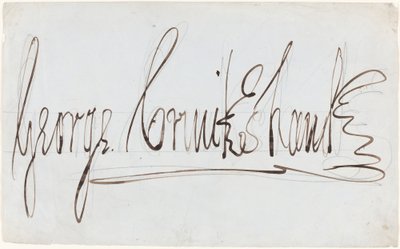George Cruikshank (koristeellinen allekirjoitus) tekijältä George Cruikshank