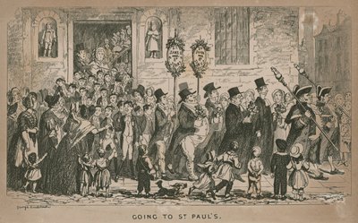 Matkalla Lontoon St Paulin katedraaliin tekijältä George Cruikshank