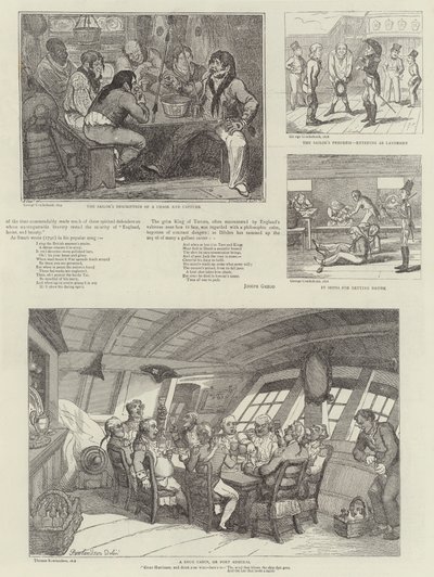 Humoristista taidetta Royal Naval Exhibition -näyttelyssä tekijältä George Cruikshank