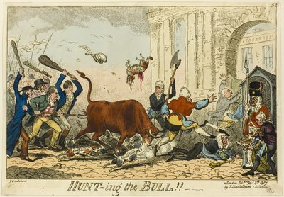 Hunt-ing the Bull!! tekijältä George Cruikshank