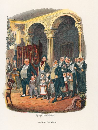 Kuvitus Bozin Sketchesille tekijältä George Cruikshank