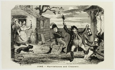 Kesäkuu - Marrowbones and Cleavers from George Cruikshank
