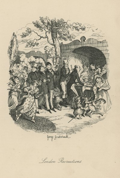 Lontoon vapaa-aika tekijältä George Cruikshank
