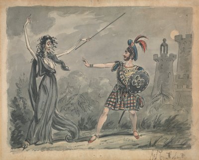 Macbeth ja noita tekijältä George Cruikshank