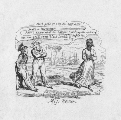 Neiti Nomer, 1829 tekijältä George Cruikshank