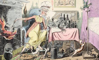 Sekoitus Resepti varsille, pub. 1835 (käsinvärinen kaiverrus) tekijältä George Cruikshank