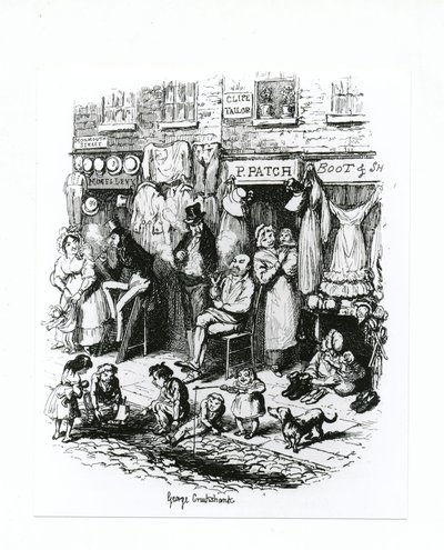 Monmouth Street, noin 1836 tekijältä George Cruikshank