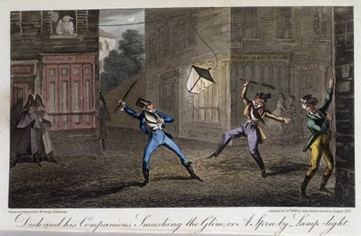 Night Tapage: Hustle and Noise - elokuvassa "Elämä Pariisissa", David Carey, Lontoo tekijältä George Cruikshank