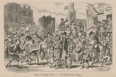 marraskuuta - Pyhän Cecilian päivä tekijältä George Cruikshank