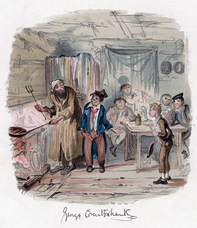 Oliver Twist, c1838. tekijältä George Cruikshank