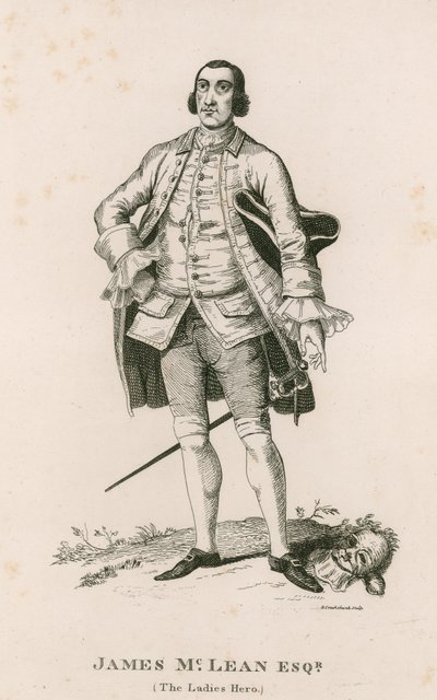 Muotokuva James McLeanista (The Ladies Hero) tekijältä George Cruikshank