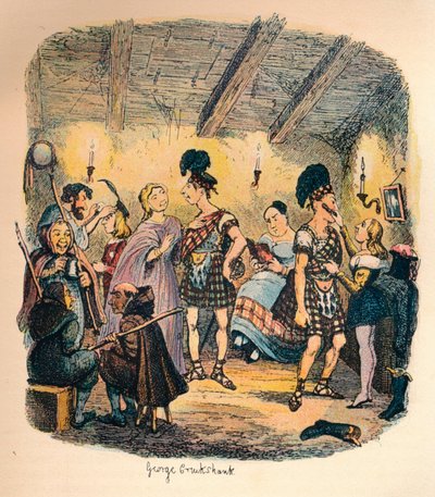 Yksityiset teatterit, c1900 tekijältä George Cruikshank