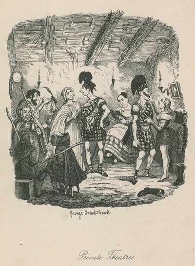 Yksityiset teatterit tekijältä George Cruikshank