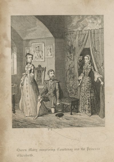 Kuningatar Mary yllätti Courtenayn ja prinsessa Elizabethin tekijältä George Cruikshank