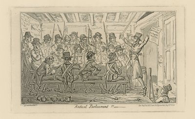 Radikaali parlamentti (kaiverrus) tekijältä George Cruikshank