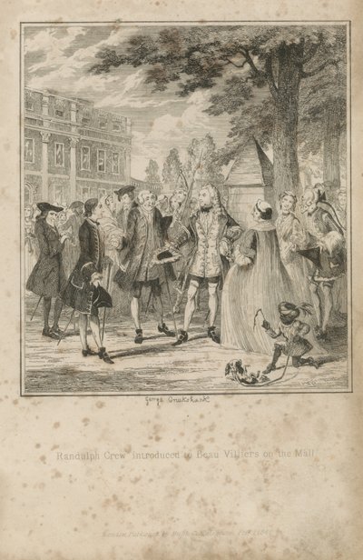 Randulph Crew esitteli Beau Villiersin ostoskeskuksessa tekijältä George Cruikshank