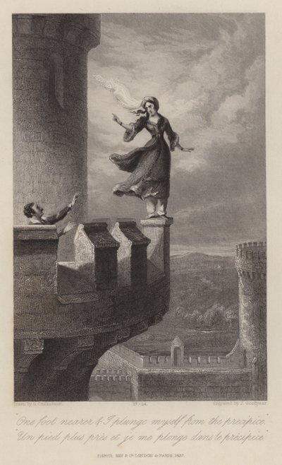 Rebecca ja temppeli (kaiverrus) tekijältä George Cruikshank