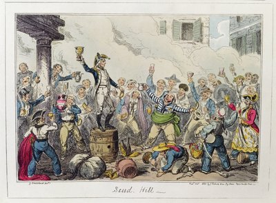 Scud Hill, julkaisija James Robins ja Co., lokakuu 1825 (värillinen etsaus). tekijältä George Cruikshank