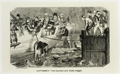 Syyskuu - Yli- ja alivarustettu George Cruikshankin teräskaiverruksista The Comic Almanacksiin: 1835-1853 tekijältä George Cruikshank