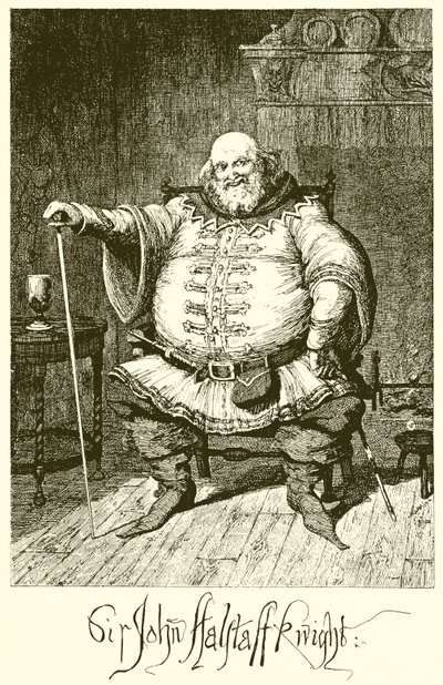 Sir John Falstaff tekijältä George Cruikshank
