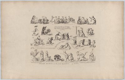 Jotkut suuren näyttelyn drolleriesista, 1851, 1851. tekijältä George Cruikshank