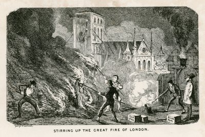 Lontoon suuren tulipalon lietsominen tekijältä George Cruikshank