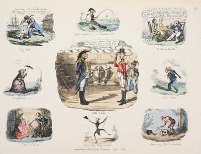 Tell Tale, pubi. 1832 (käsinvärinen kaiverrus tekijältä George Cruikshank