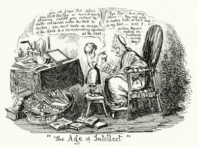 Älyn aika (kaiverrus) tekijältä George Cruikshank