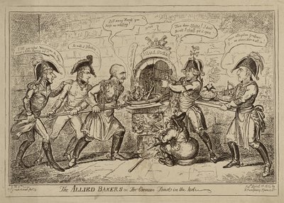 The Allied Bakers tai The Corsican Toad in the Hole, julkaistu 1. huhtikuuta tekijältä George Cruikshank
