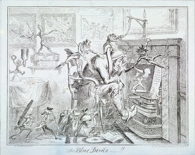 "Siniset paholaiset", 1835 tekijältä George Cruikshank