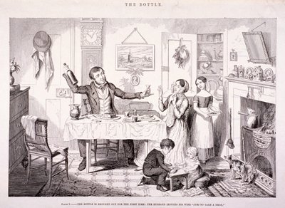 "Pullo", 1847 tekijältä George Cruikshank
