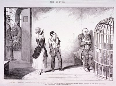 "Pullo", 1847 tekijältä George Cruikshank