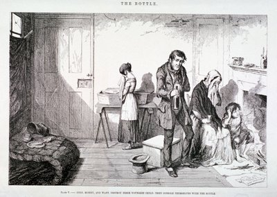 "Pullo", 1847 tekijältä George Cruikshank