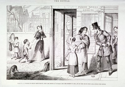 "Pullo", 1847 tekijältä George Cruikshank