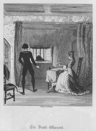 Kuolemantuomio (kaiverrus) tekijältä George Cruikshank