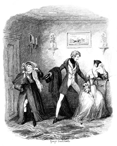The Elopement, 1800-luvun alkupuoliväli tekijältä George Cruikshank