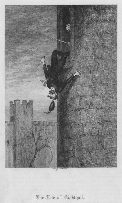 Nightgallin kohtalo (kaiverrus) tekijältä George Cruikshank