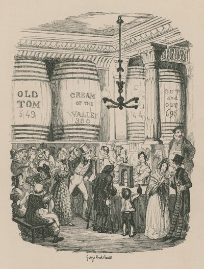 Gin Shop tekijältä George Cruikshank