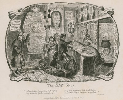 Gin Shop tekijältä George Cruikshank