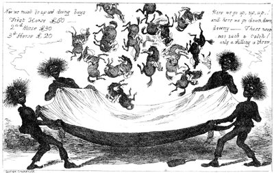 Monster Sweeps, Toss Up varten Derby, 1800-luku. tekijältä George Cruikshank