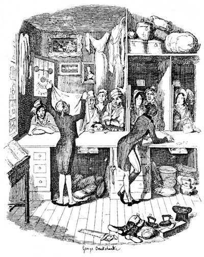 Panttilainaamakauppa, c1900 tekijältä George Cruikshank