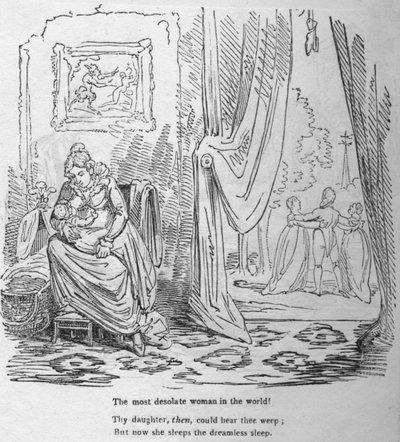Maailman autioin nainen, c1820. tekijältä George Cruikshank
