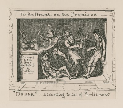 Humalassa oleminen tiloissa tekijältä George Cruikshank