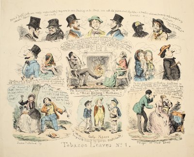 Tobacco Leaves No. 1, pub. 1851. tekijältä George Cruikshank