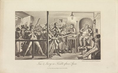 Tom & Jerry vaikeuksissa Spreen jälkeen tekijältä George Cruikshank