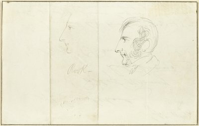 Kaksi omakuvaa profiilissa tekijältä George Cruikshank